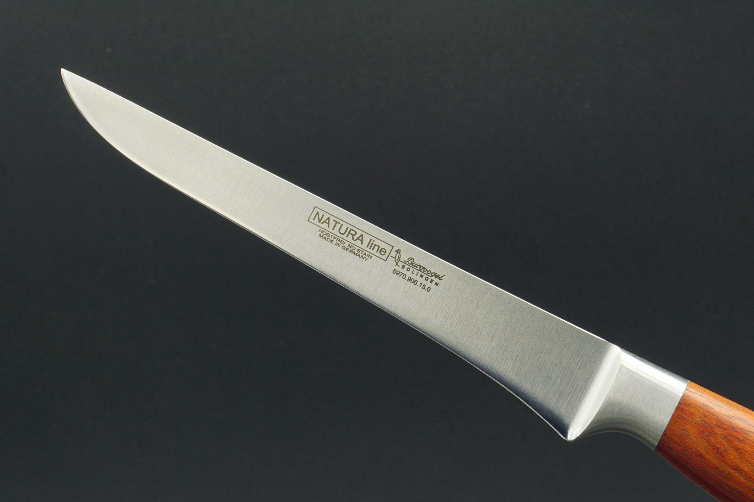 Burgvogel NATURA Line Ausbeinmesser, flexibel - Klinge: 15 cm - Detailansicht Klinge