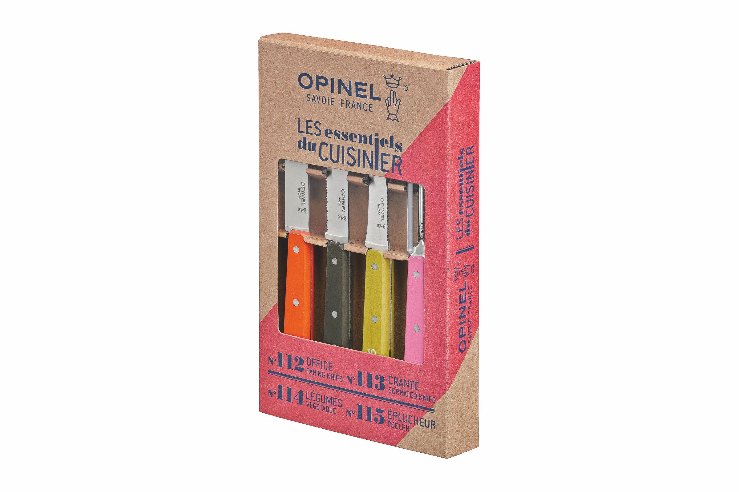 Opinel Küchenmesser-Set "Les Essentiels" Fifties (50s) - 4-teilig - Produktansicht