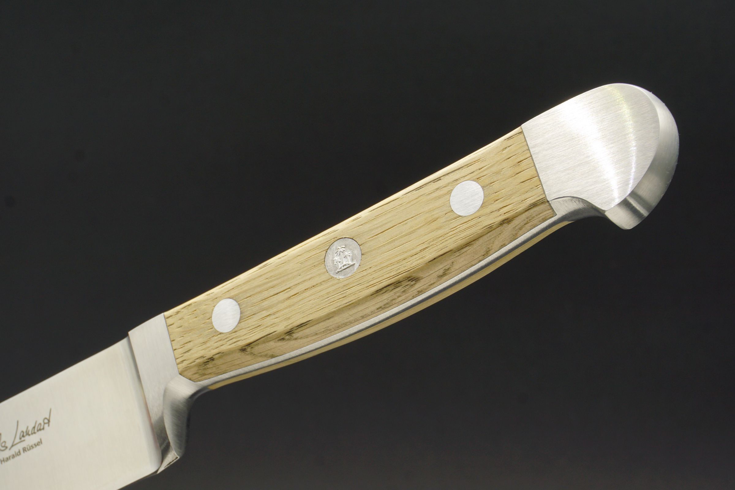 Güde Alpha Fasseiche Schinkenmesser - 21 cm Klinge - Detailansicht Griff