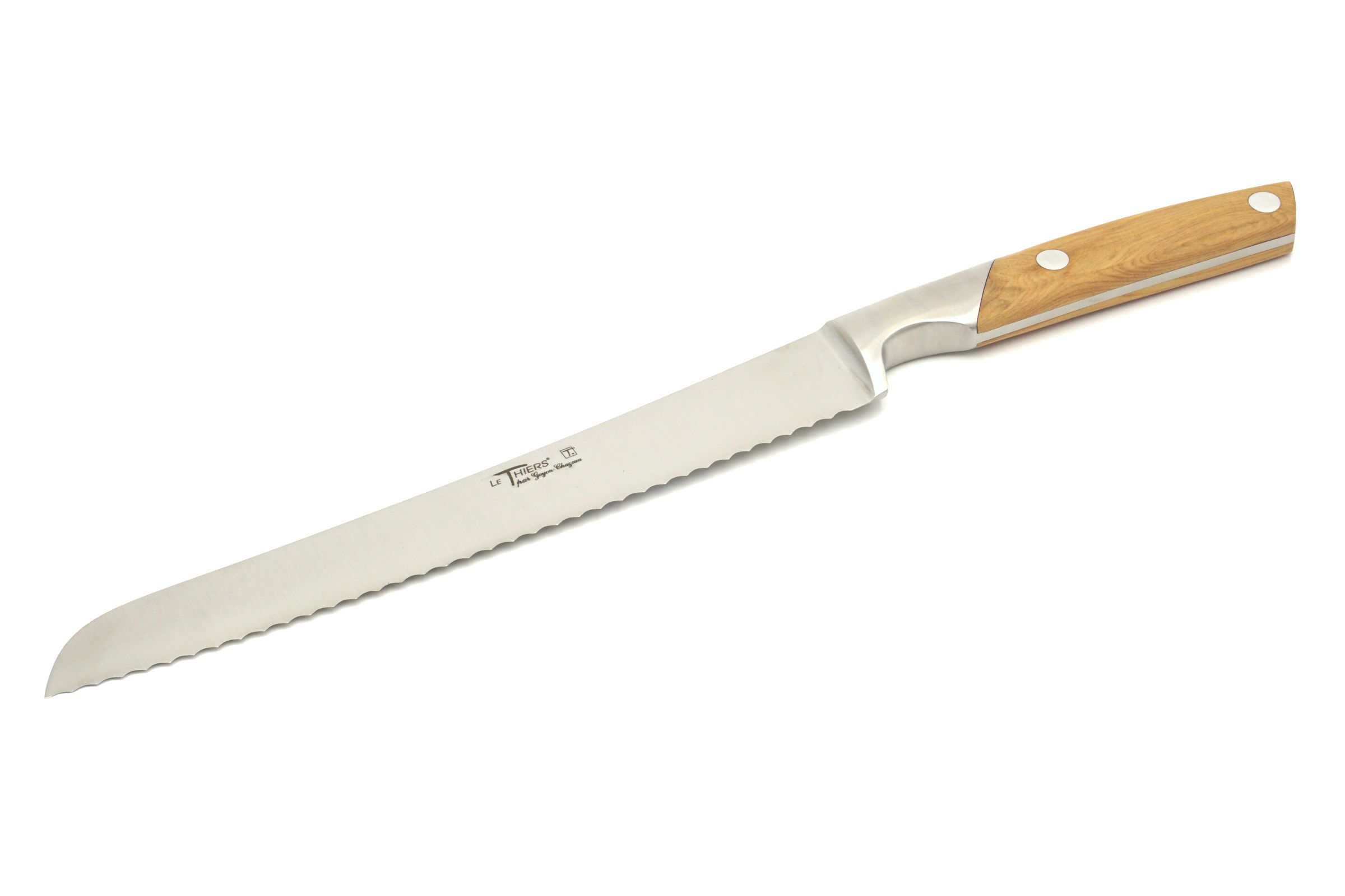 GOYON-CHAZEAU Le Thiers Cuisine Brotmesser mit Wellenschliff - Klinge: 22 cm - Produktansicht